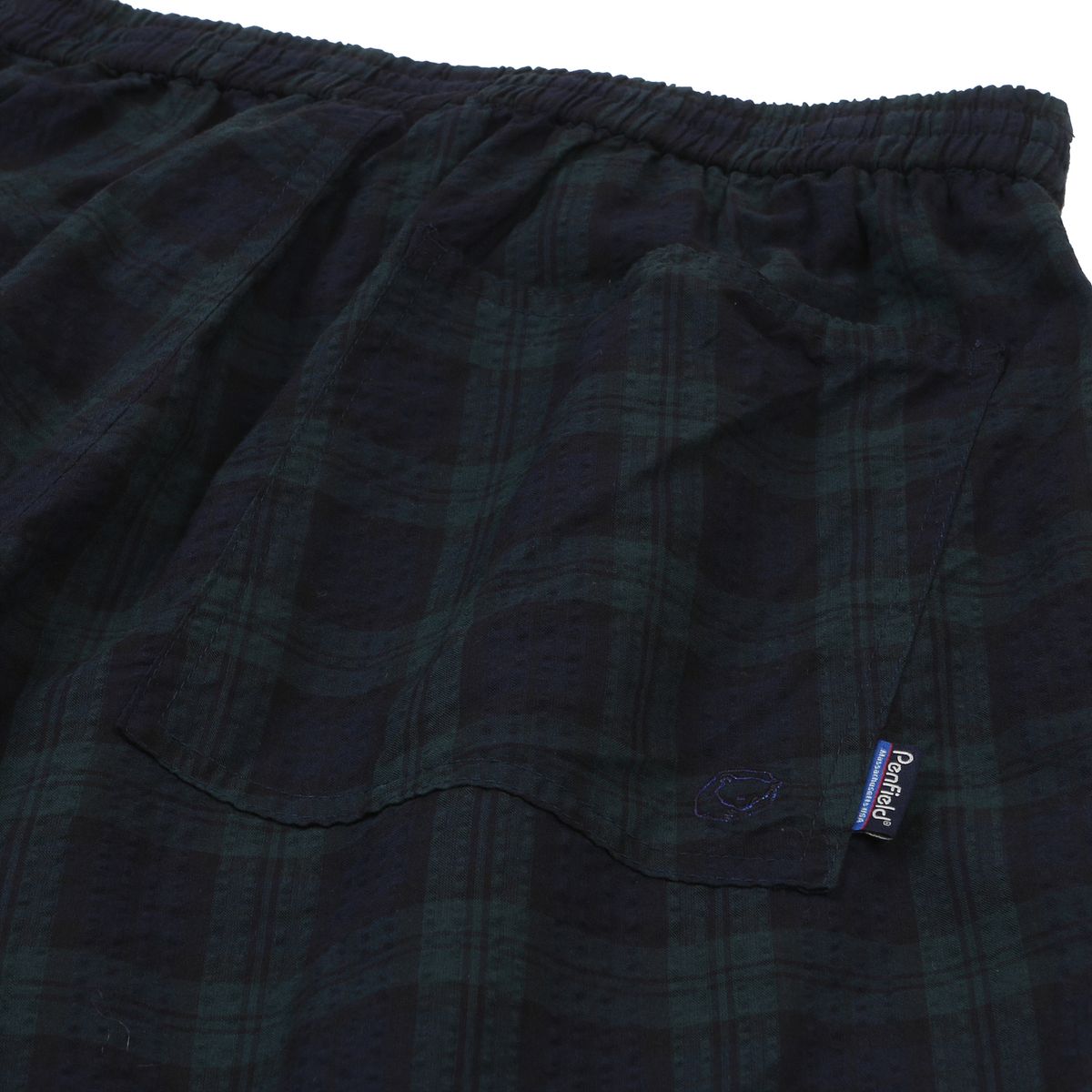 펜필드(PENFIELD) [P X JAMESON] CHECK SET-UP HALF PANTS DARK GREEN_FP2WP60U