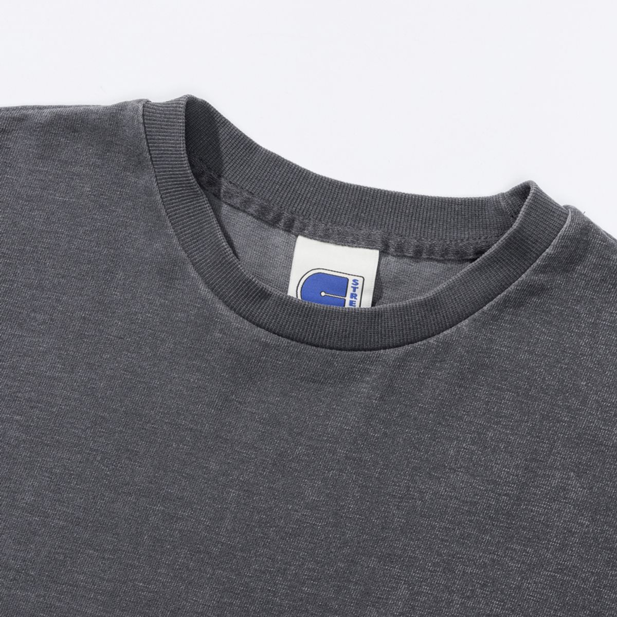 시티스트리트(CITY STREET) VINTAGE WASHED POCKET TEE - CHARCOAL