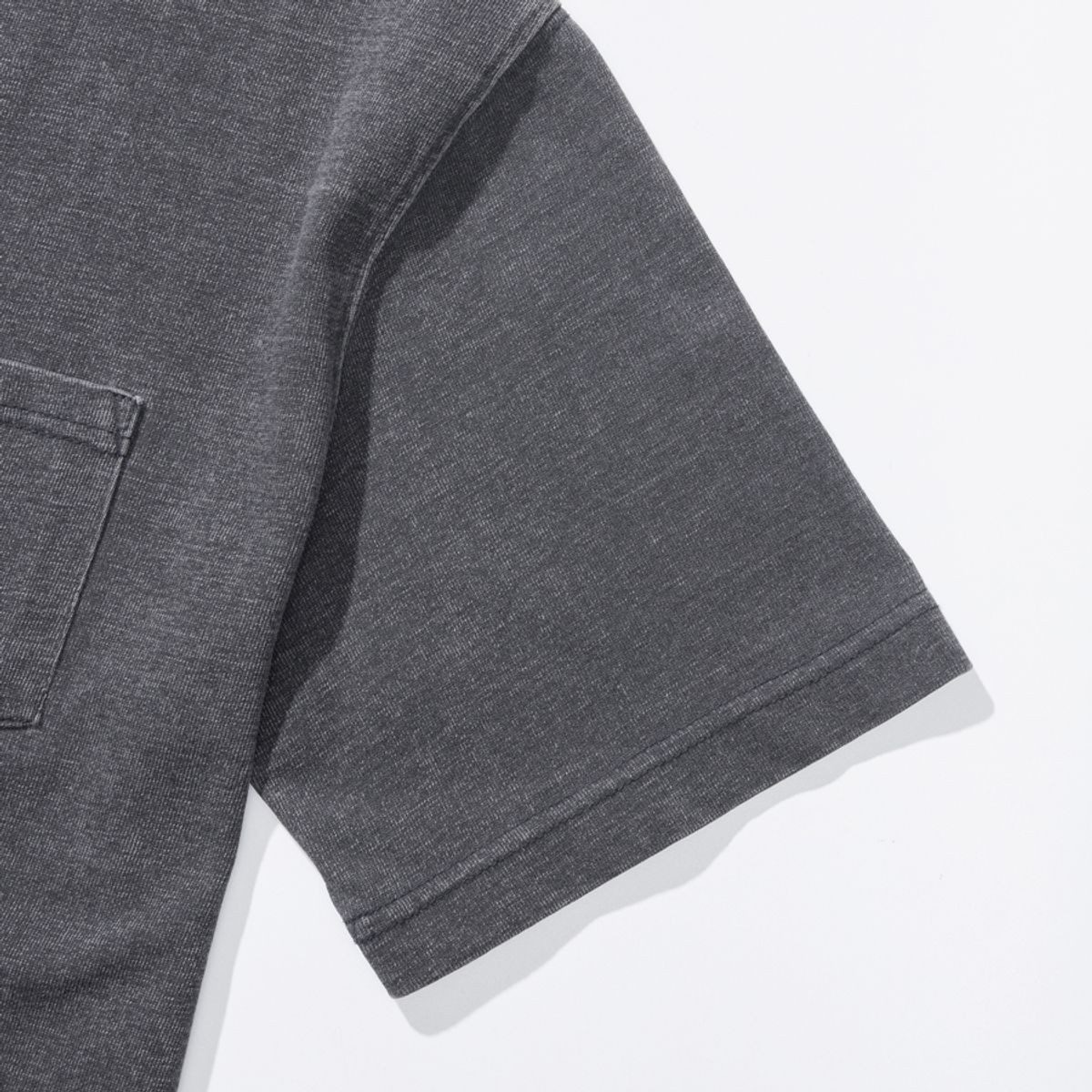 시티스트리트(CITY STREET) VINTAGE WASHED POCKET TEE - CHARCOAL