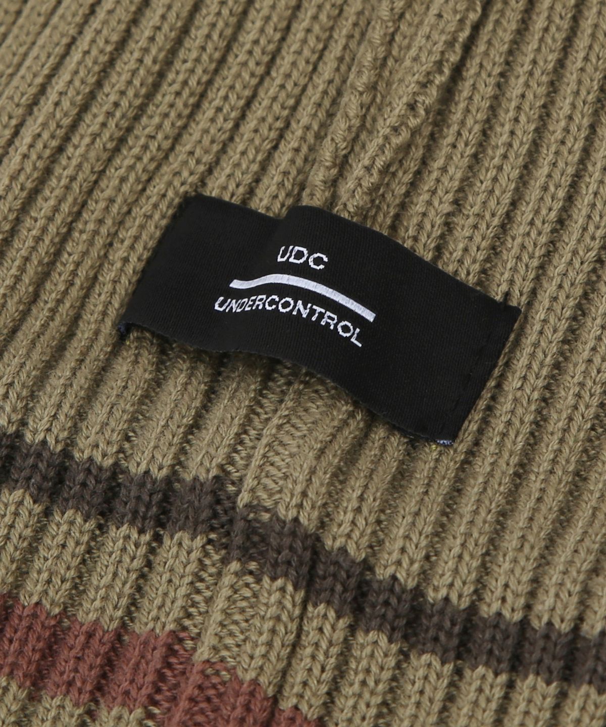 언더컨트롤(UNDERCONTROL) 사계절 얇은 롱비니 코튼 니트 남녀공용 로고 비니 모자 BEANIE / FLORAL SCRIPT / M STRIPE / L OLIVE