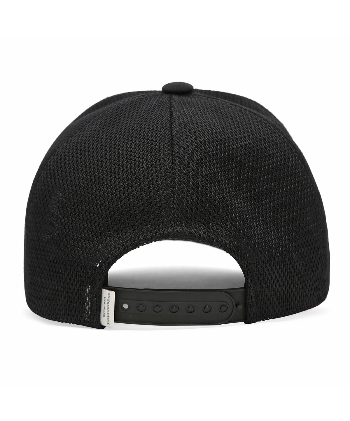 언더컨트롤(UNDERCONTROL) 여름 메쉬 햇빛 차단 로고 배색 볼캡 남녀공용 야구모자 SIGNATURE / MESH TRUCKER B B / BLACK