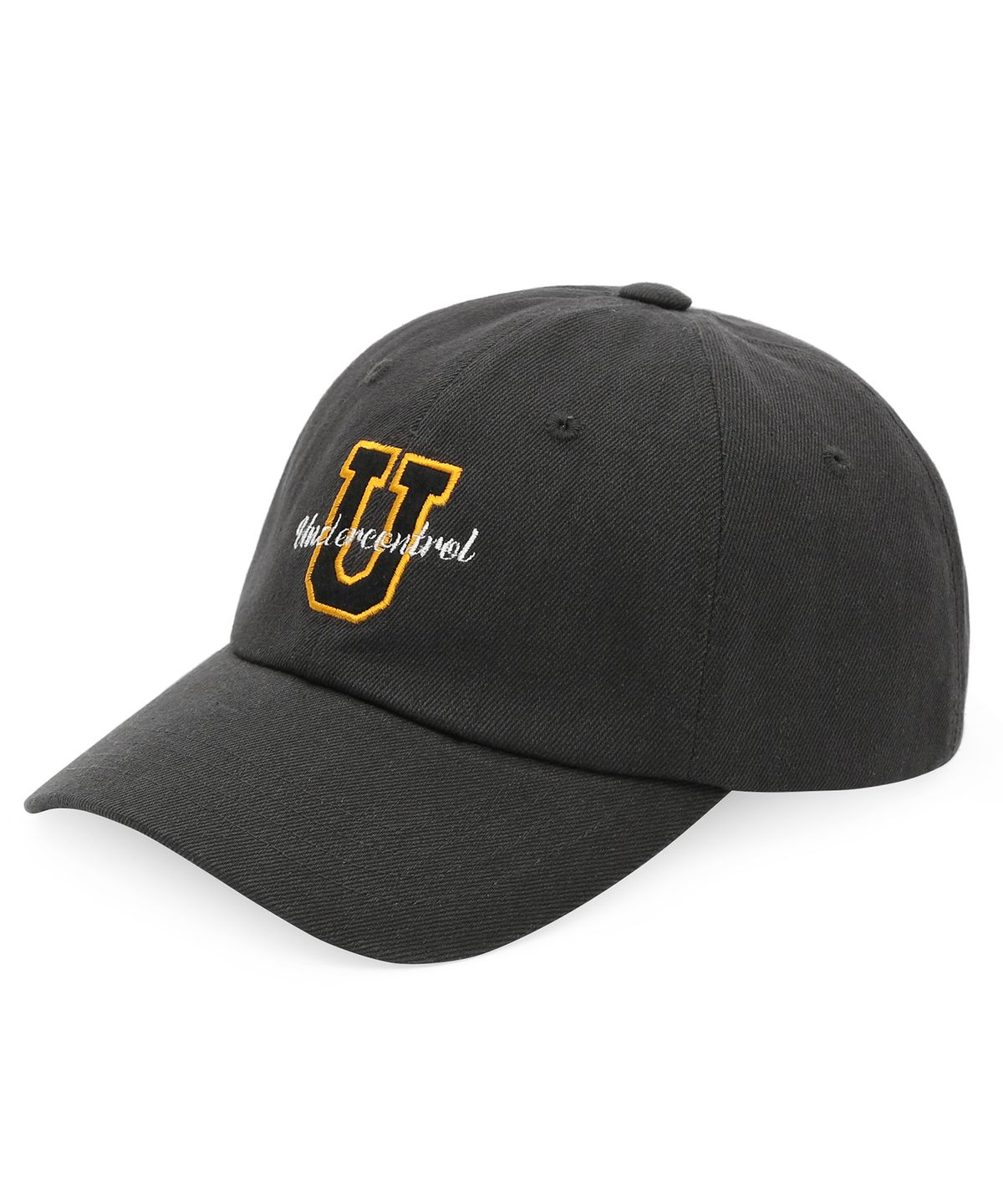 언더컨트롤(UNDERCONTROL) 사계절 워싱 코튼 빈티지 소프트탑 로고 볼캡 남녀공용 야구모자 SPORTS CREW / WASHED B B / CHARCOAL