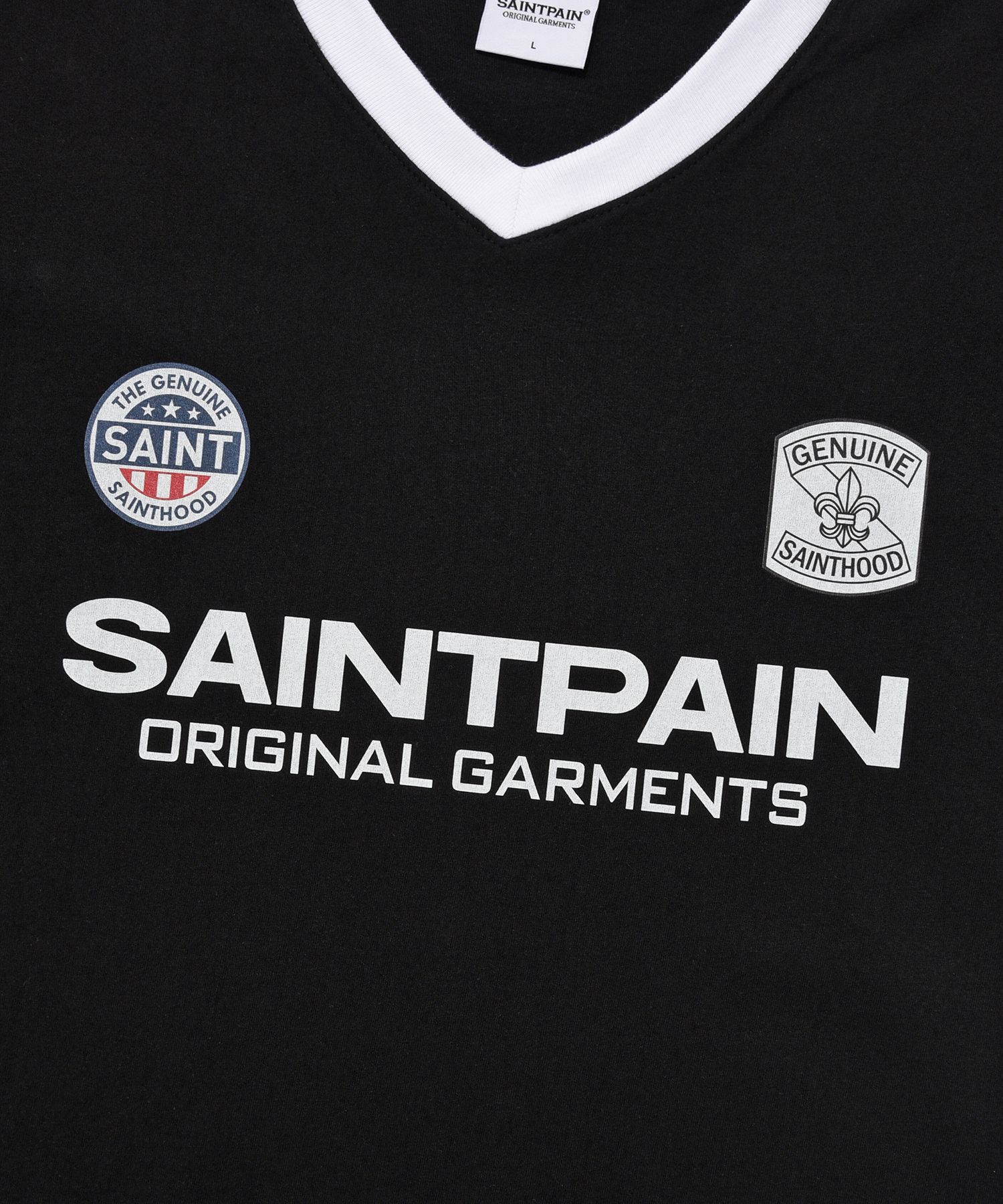 日本未入荷SAINTPAINのSP SAINT CLUB V NECK T SHIRTS MUSINSA | SAINTPAIN SP Saint Club V Neck T-Shirt - Black