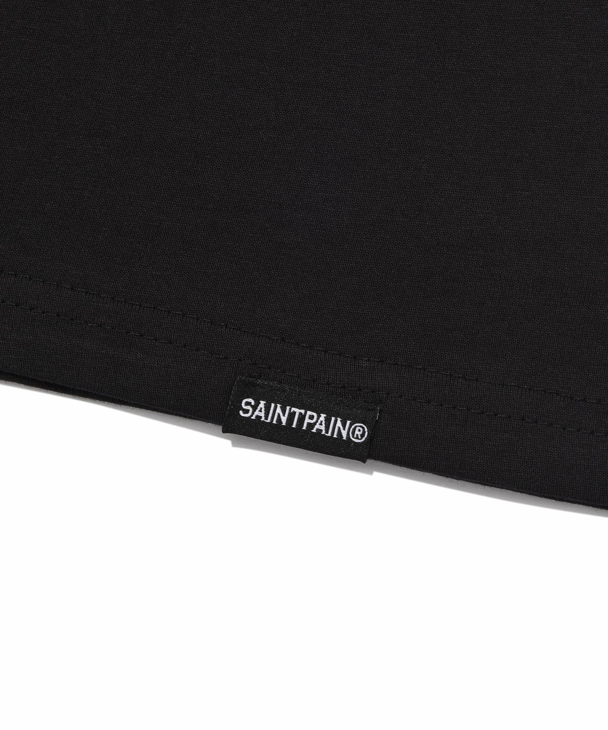 세인트페인(SAINTPAIN) SP 세인트 클럽 브이넥 티셔츠-블랙