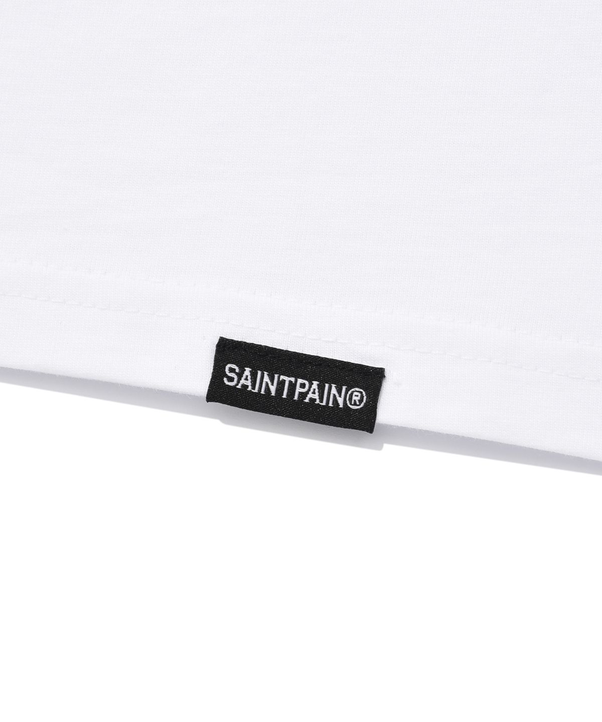 세인트페인(SAINTPAIN) SP 세인트 클럽 브이넥 티셔츠-화이트