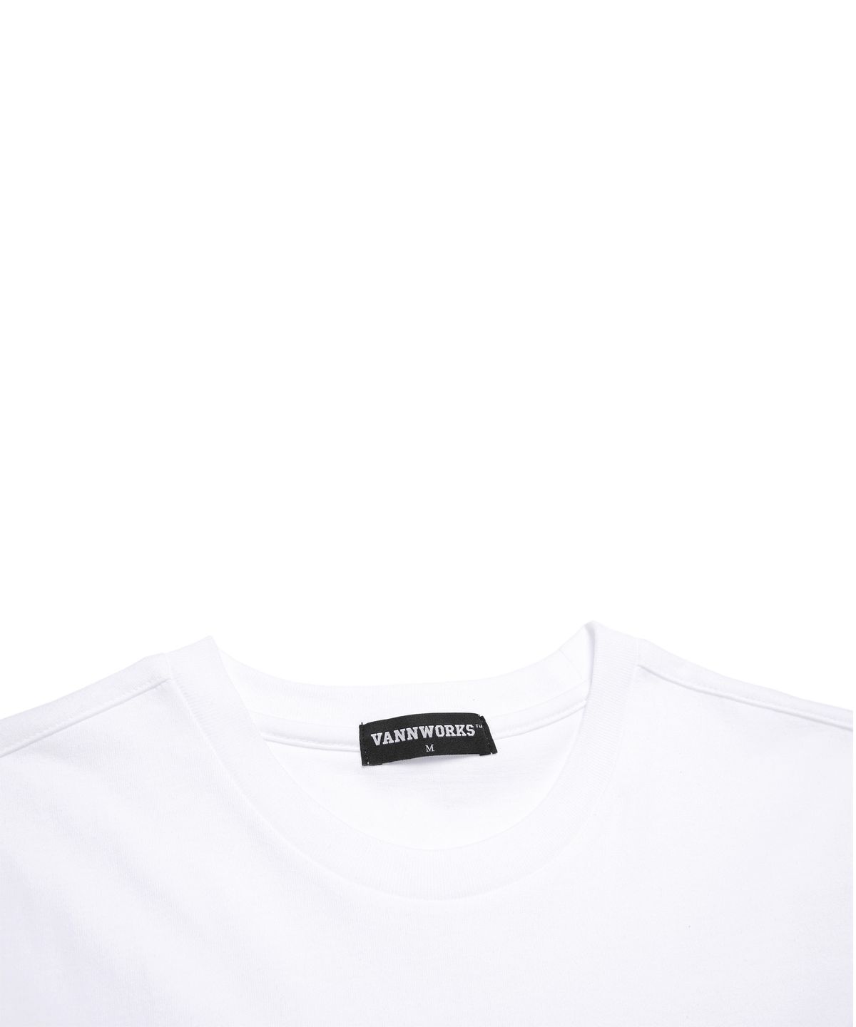 밴웍스(VANNWORKS) Smile Logo 오버핏 반팔 티셔츠 (VS0025) 화이트_그린