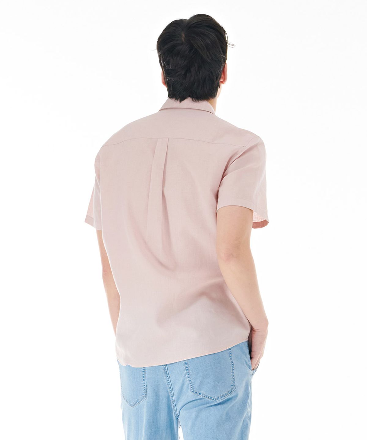 체이스컬트(CHASECULT) 남성 린넨 혼방 에센셜 반팔 셔츠-CBRK5525D0P