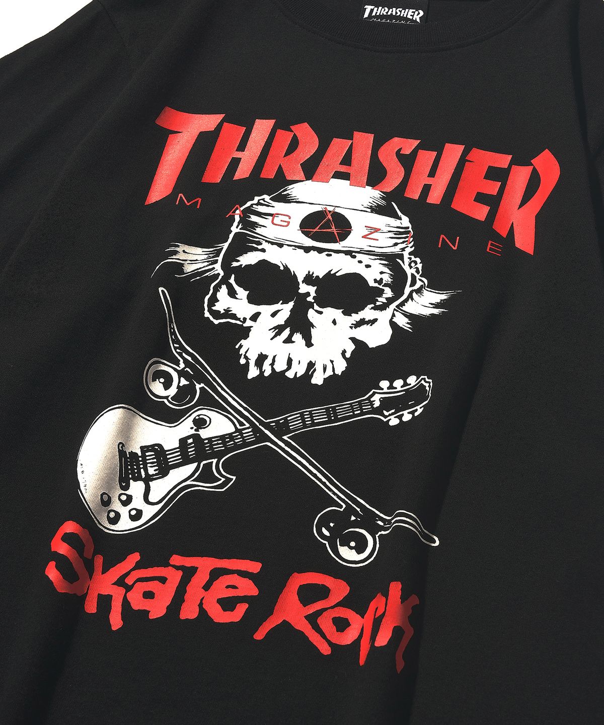 트레셔(THRASHER) 우먼스 스컬 그래픽 티셔츠 블랙