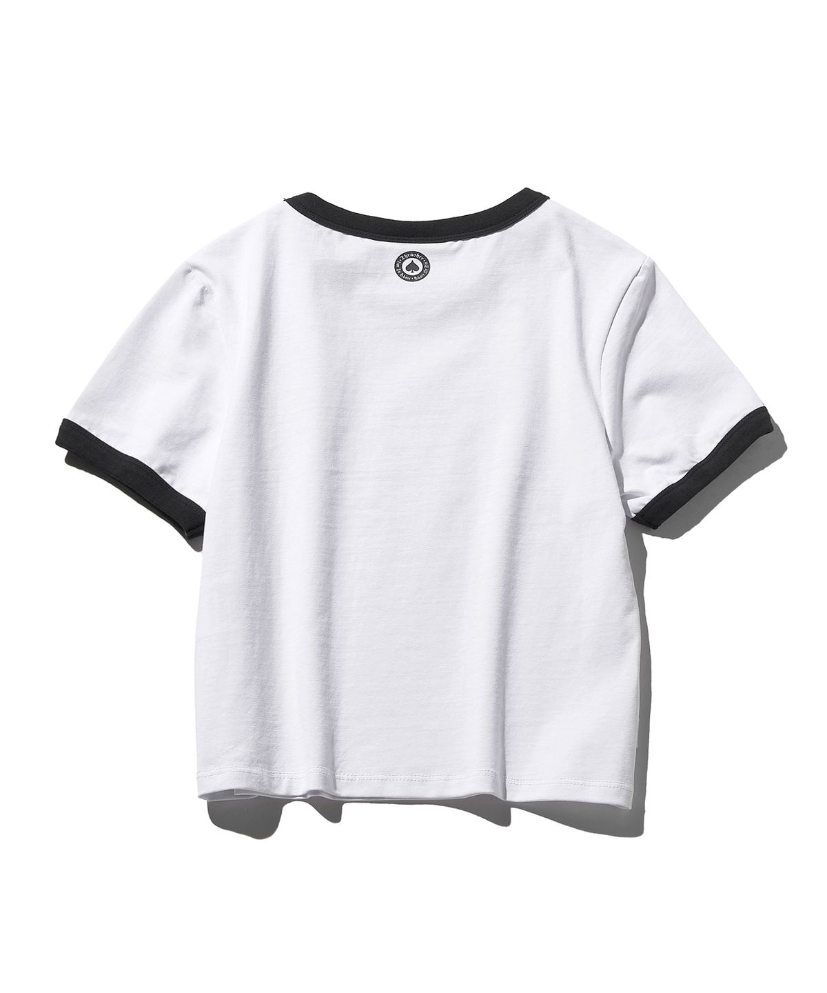 트레셔(THRASHER) 우먼스 매거진 크롭 링거 티셔츠 블랙