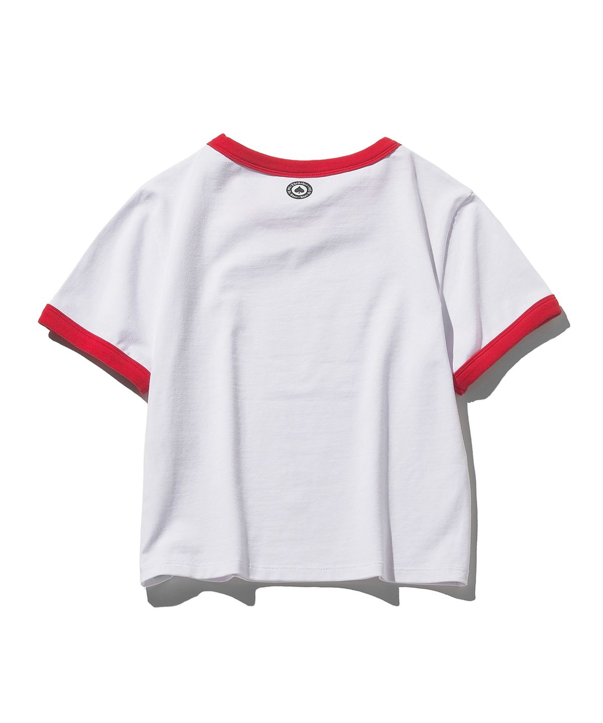 트레셔(THRASHER) 우먼스 매거진 크롭 링거 티셔츠 레드