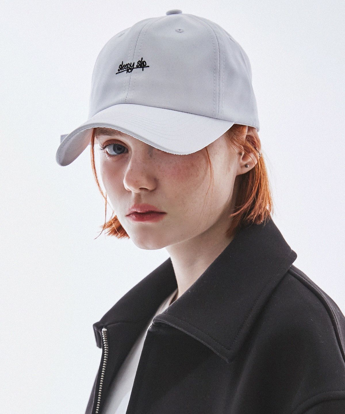 슬리피슬립(SLEEPYSLIP) [unisex]#1 SATIN WHITE BALL CAP