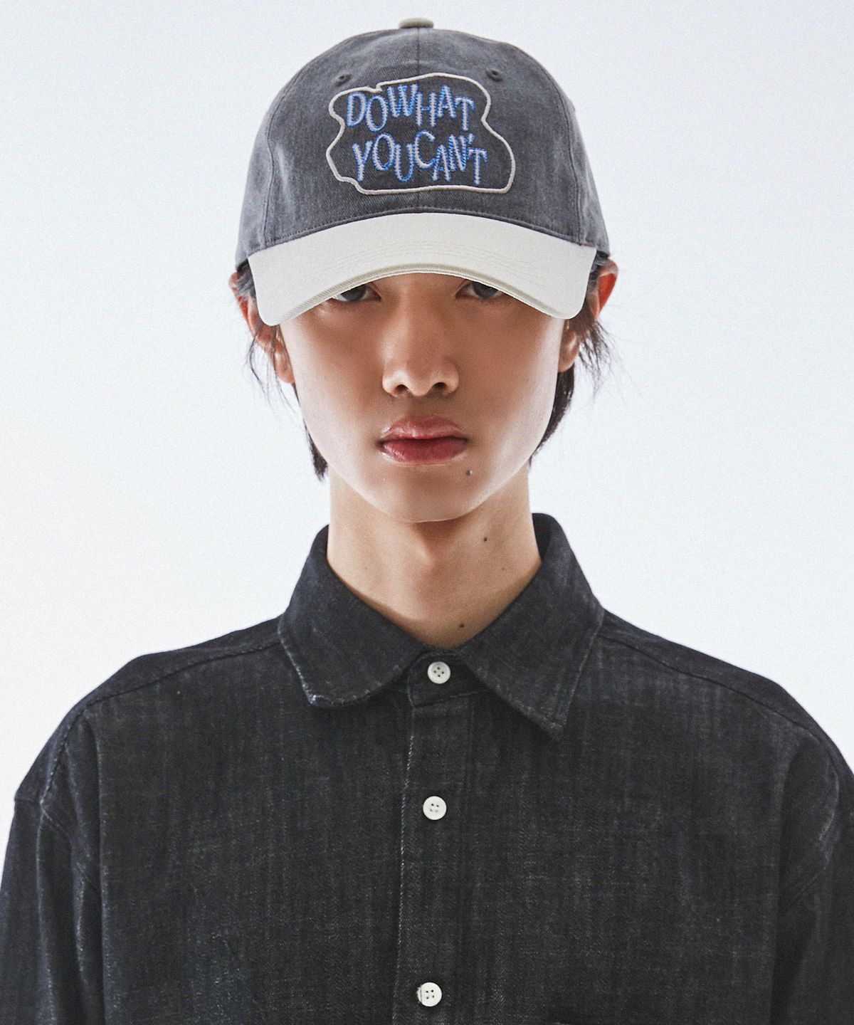 슬리피슬립(SLEEPYSLIP) DO WHAT YOU CANT CHARCOAL/BEIGE BALL CAP