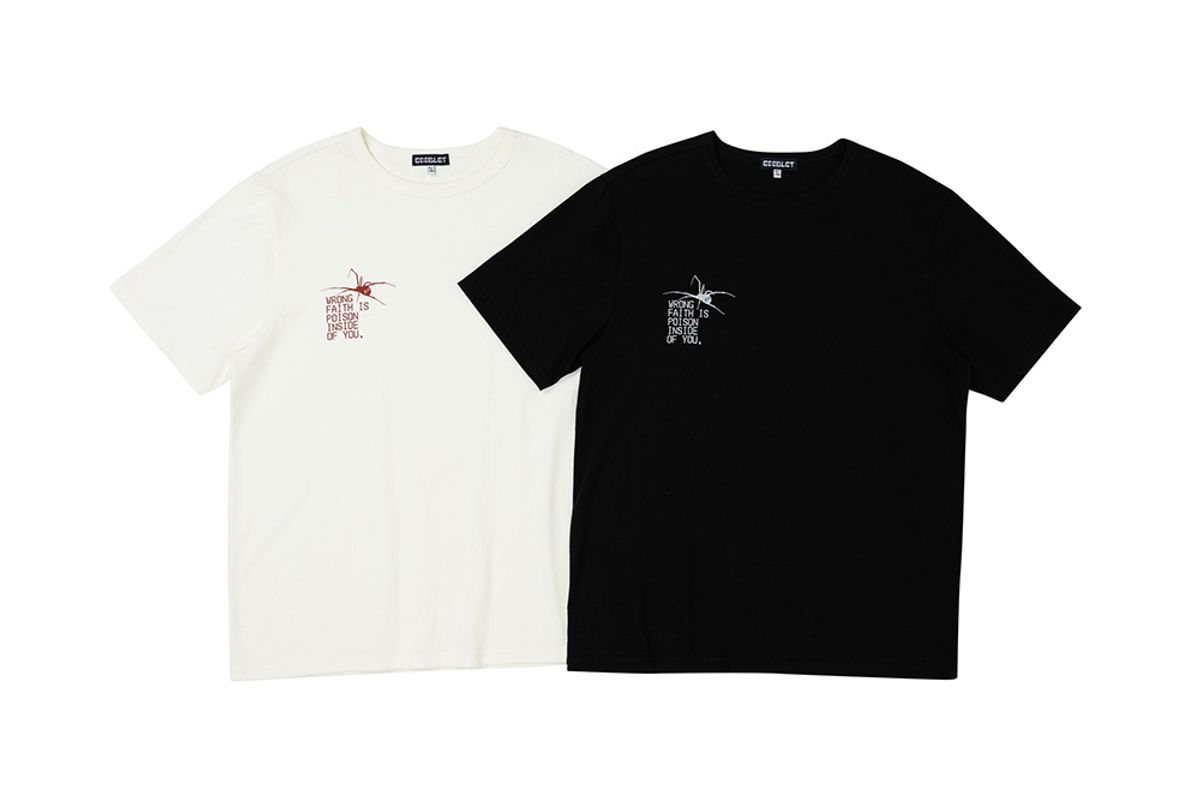 에디블렛(EDIBLET) PIOSON GRAPHIC 레귤러 핏 티셔츠 BLACK