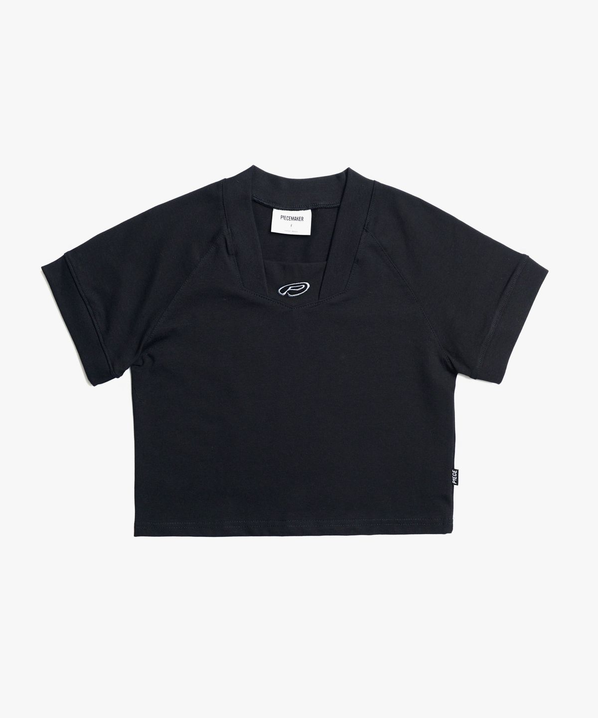 피스메이커(PIECE MAKER) EX FOOTBALL CROP TSHIRTS (BLACK)