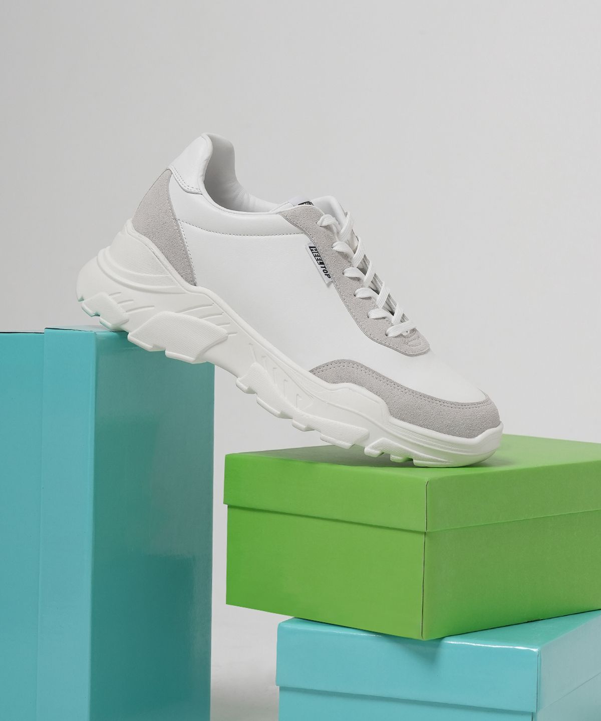 힐탑(HEELTOP) HT4600-WH 8cm 키높이 어글리 슈즈 지오 화이트 [240~280MM]