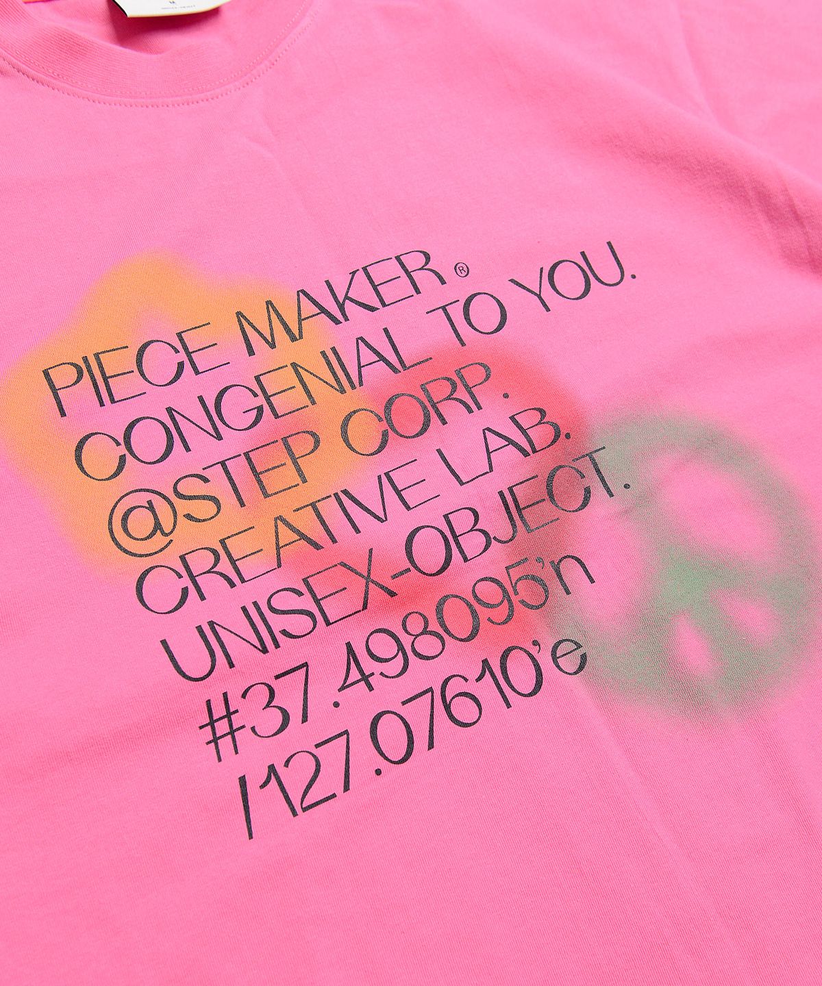 피스메이커(PIECE MAKER) PIECE LOVE PEACE TEE (PINK)