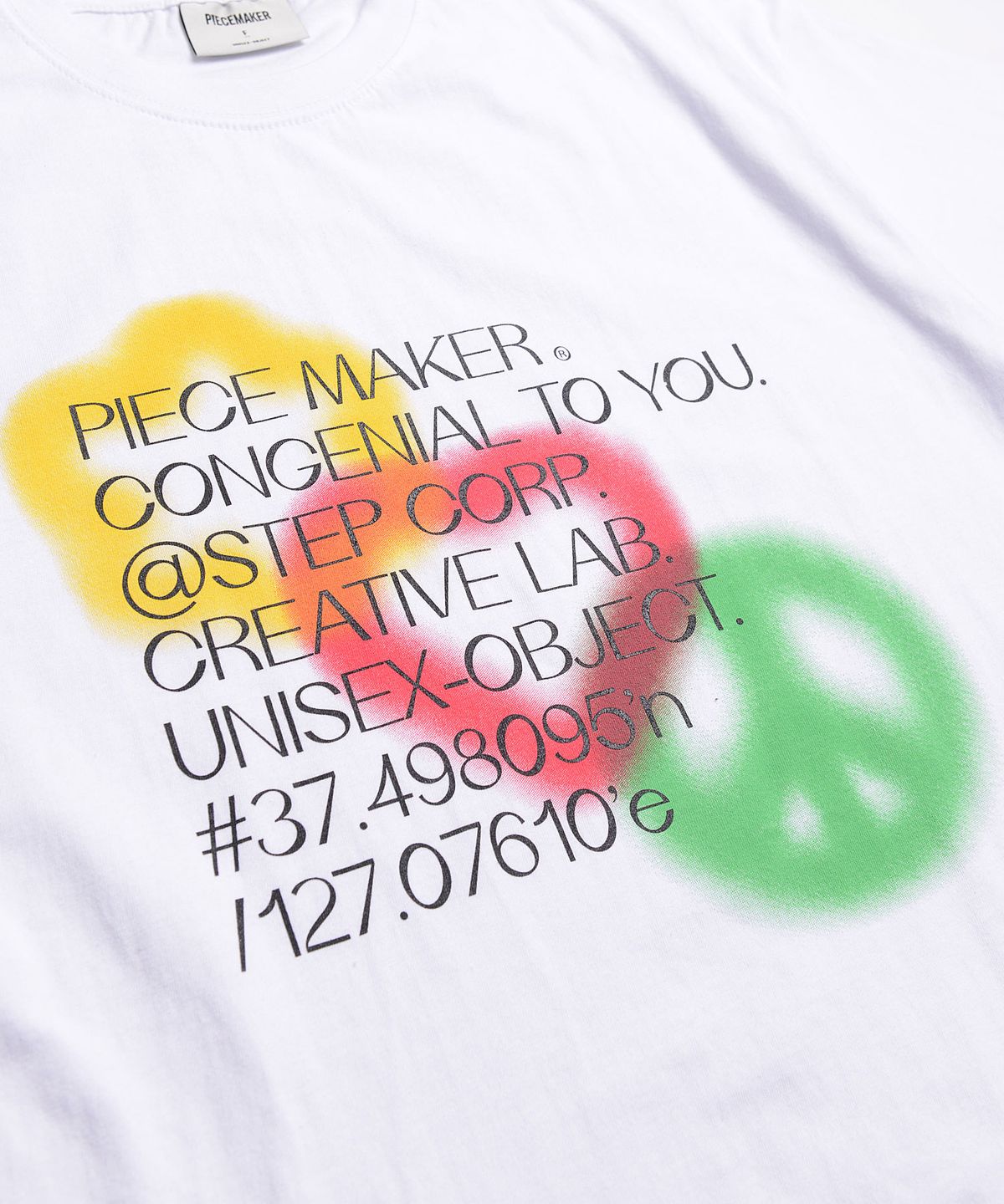 피스메이커(PIECE MAKER) PIECE LOVE PEACE TEE (WHITE)