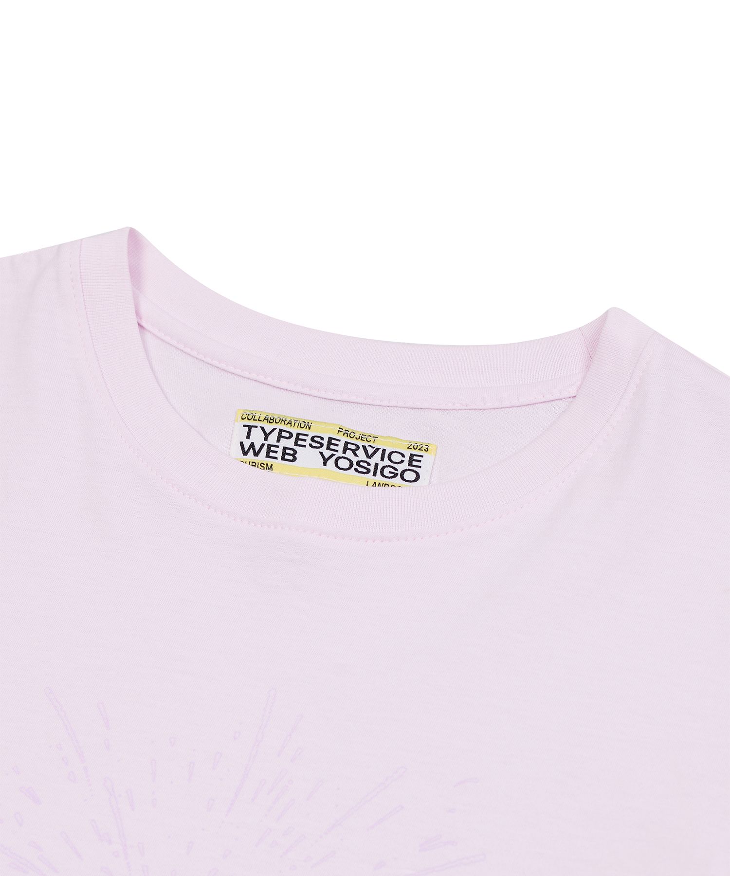 MUSINSA | TYPESERVICE YOSIGO x TSW Graphic Crop T-Shirt [Pink]
