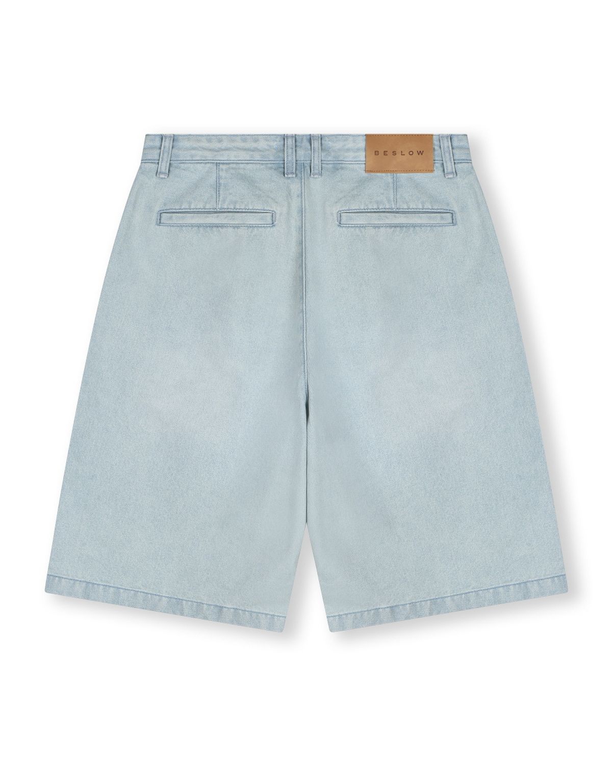 비슬로우(BESLOW) WASHED DENIM SHORTS WASHED SKY
