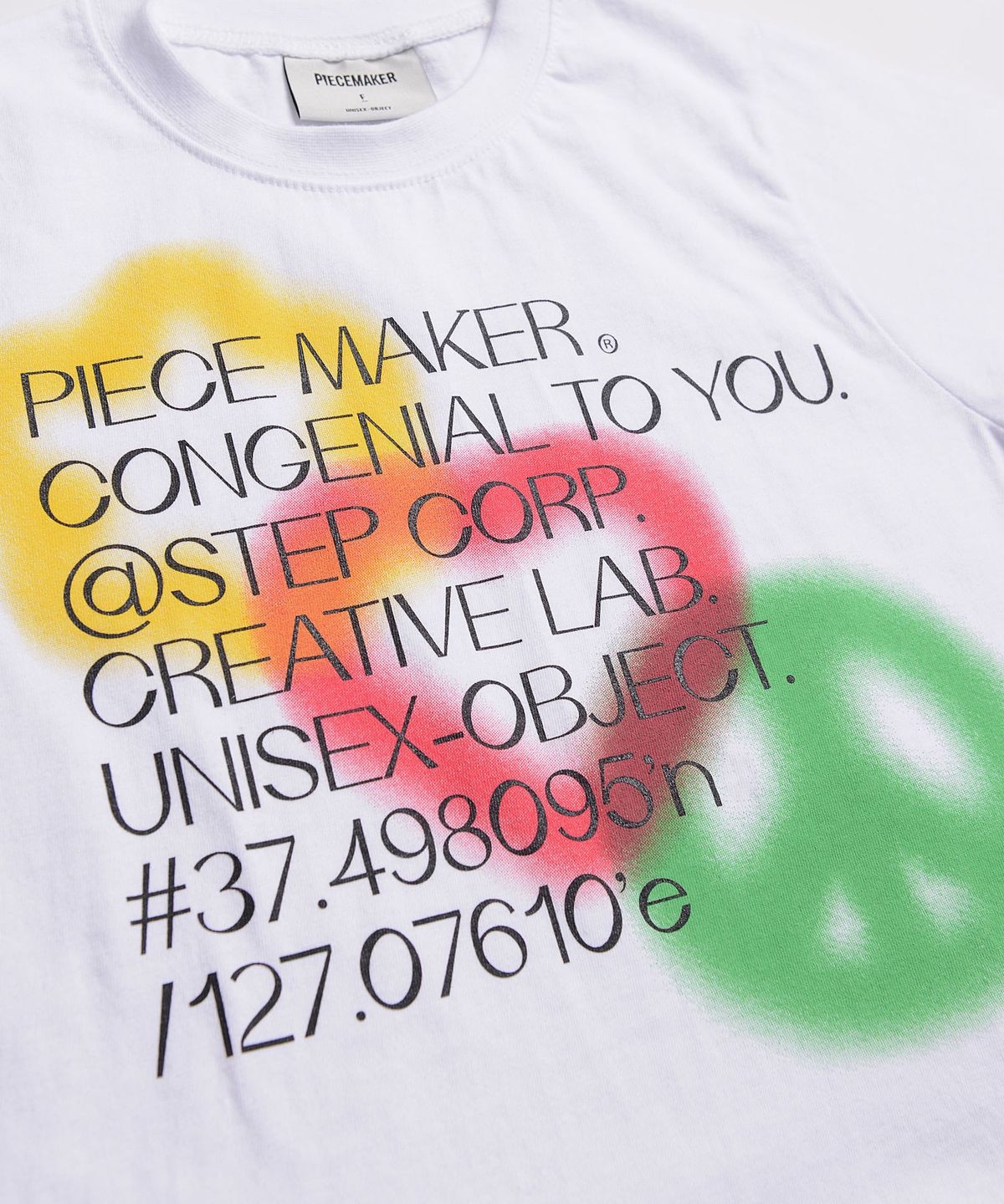 피스메이커(PIECE MAKER) PIECE LOVE PEACE CROP TEE (WHITE)