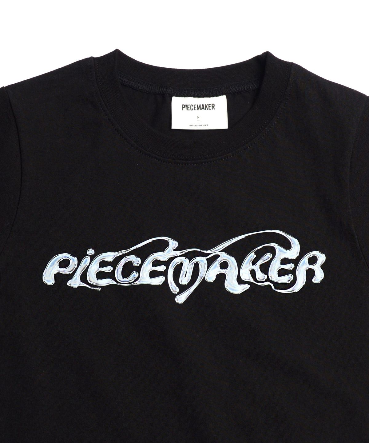피스메이커(PIECE MAKER) ETHNIC MELT CROP TEE (BLACK)