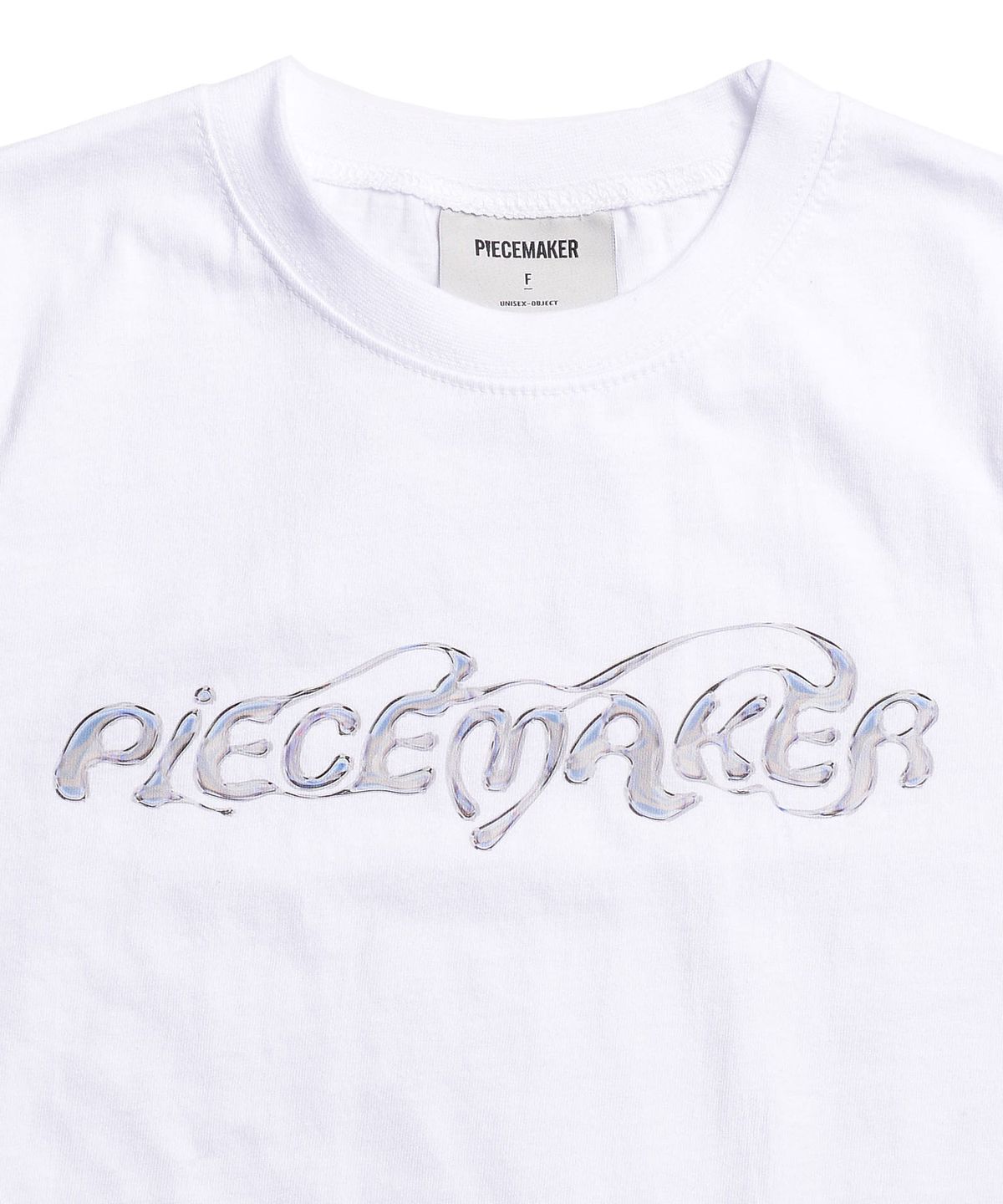피스메이커(PIECE MAKER) ETHNIC MELT CROP TEE (WHITE)