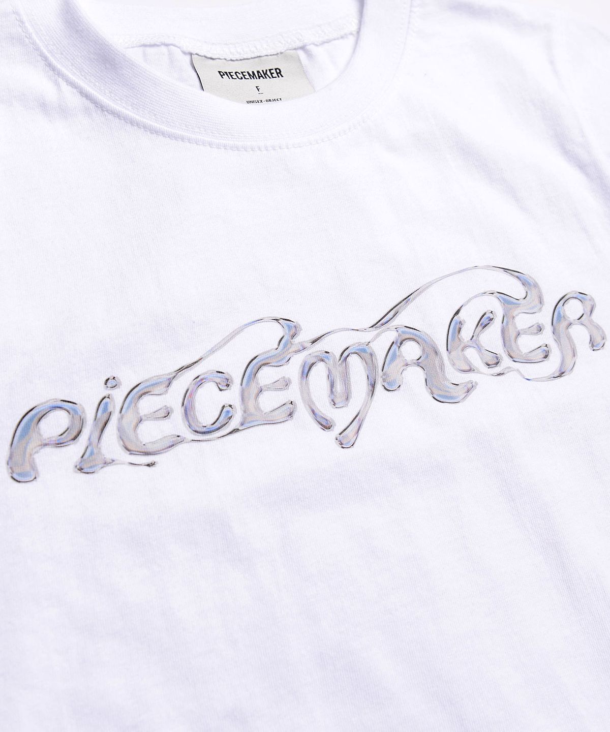 피스메이커(PIECE MAKER) ETHNIC MELT CROP TEE (WHITE)