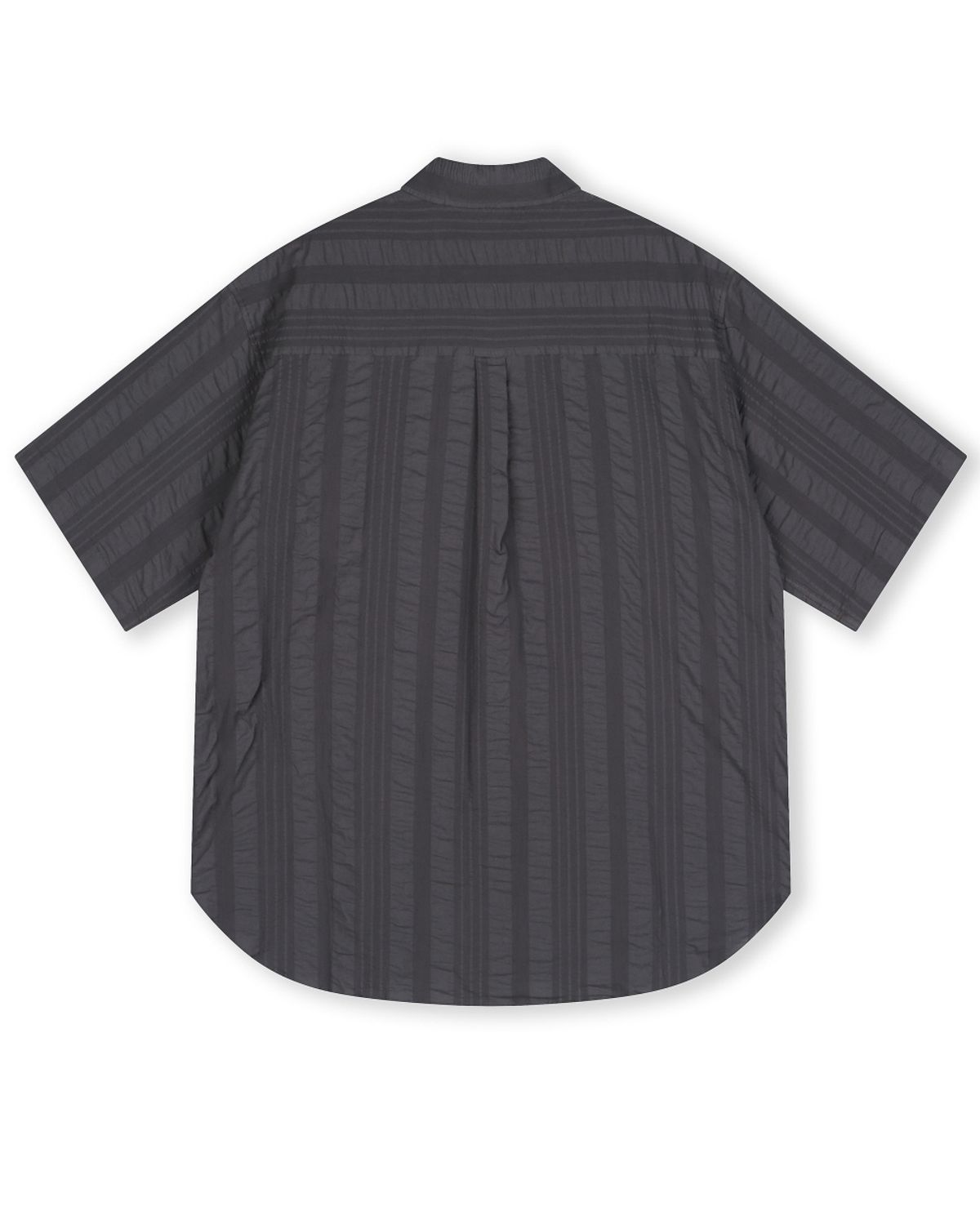 비슬로우(BESLOW) SEERSUCKER HALF SHIRTS GREY