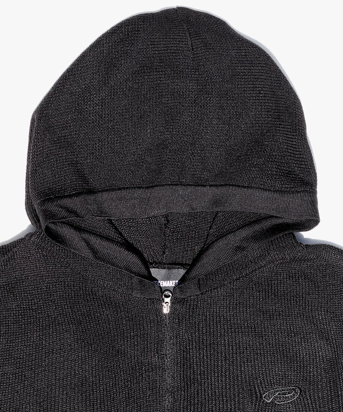 피스메이커(PIECE MAKER) EX KNIT HOOD VEST (BLACK)