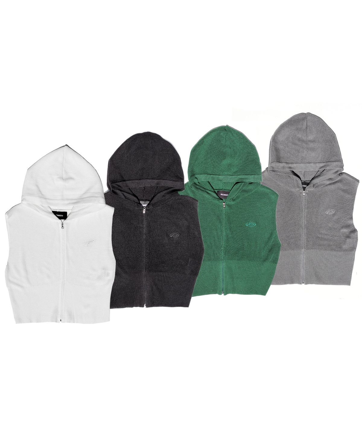 피스메이커(PIECE MAKER) EX KNIT HOOD VEST (GREY)