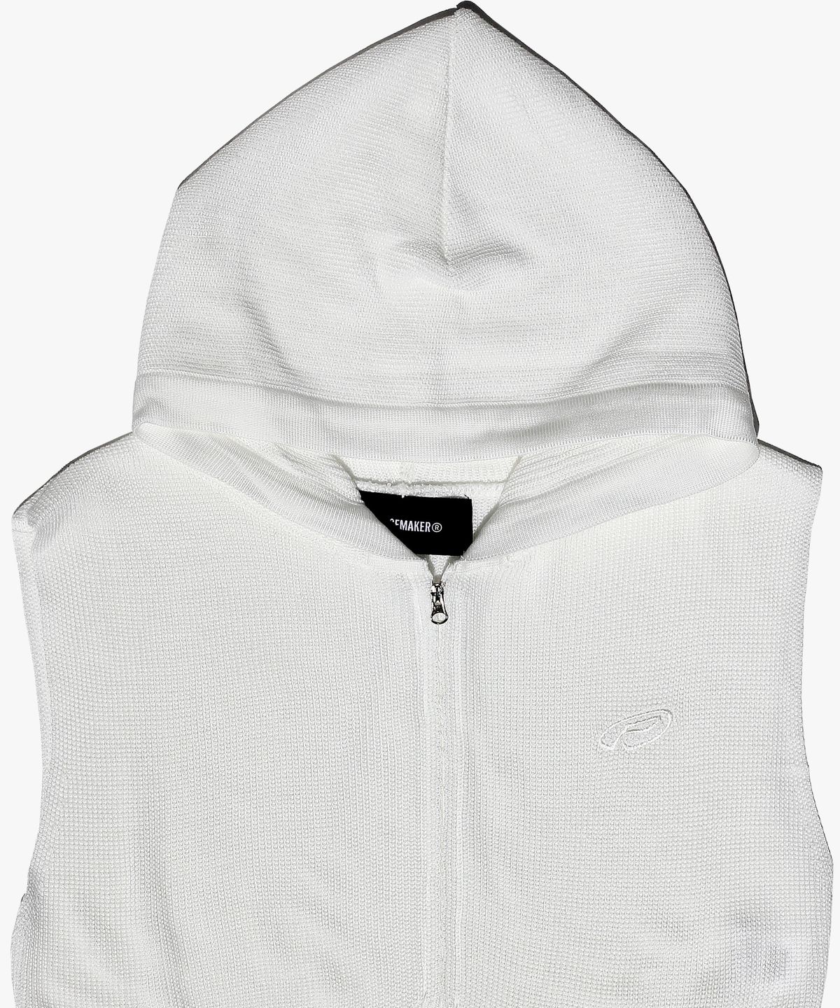 피스메이커(PIECE MAKER) EX KNIT HOOD VEST (WHITE)