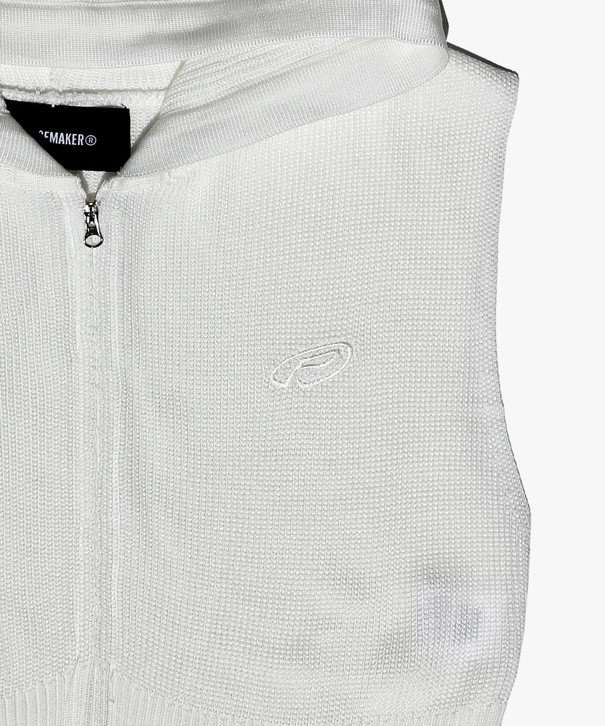 피스메이커(PIECE MAKER) EX KNIT HOOD VEST (WHITE)