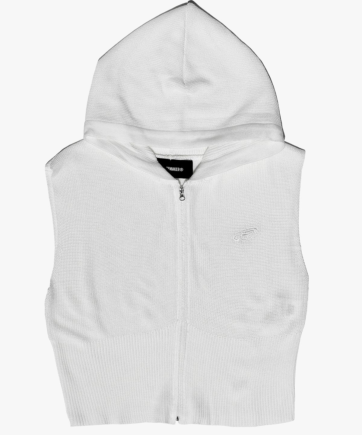 피스메이커(PIECE MAKER) EX KNIT HOOD VEST (WHITE)