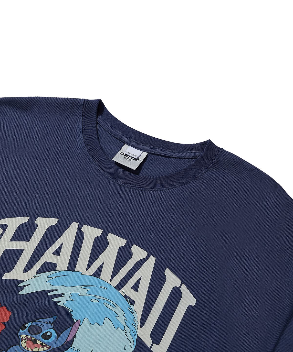 크리틱(CRITIC) Stitch Wave T-Shirts Navy