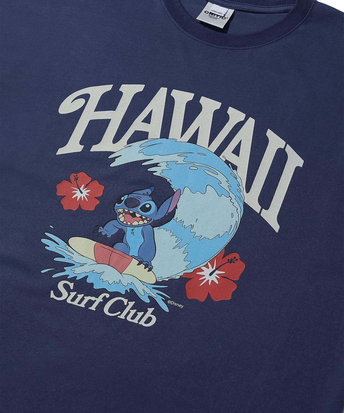 크리틱(CRITIC) Stitch Wave T-Shirts Navy