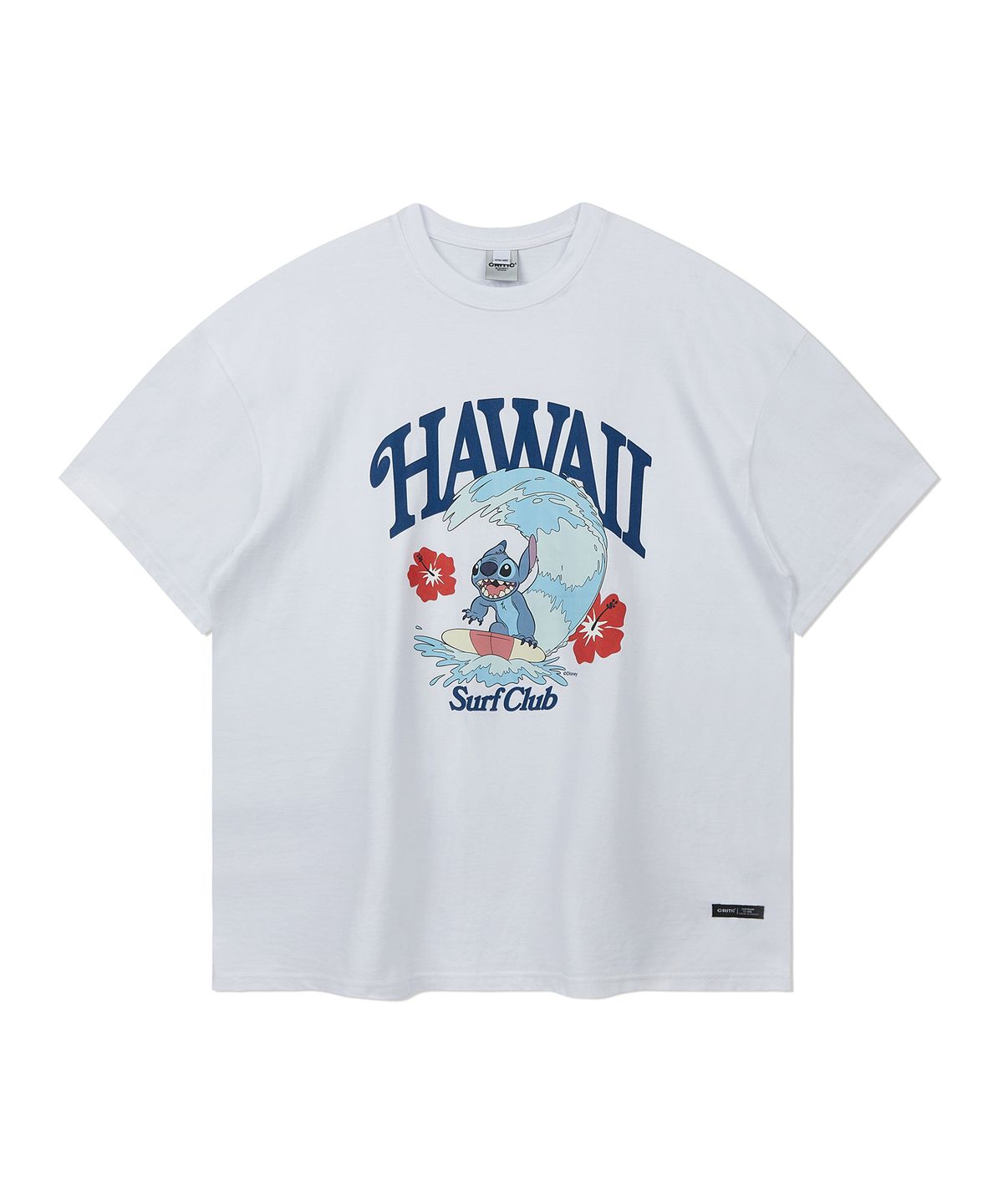 크리틱(CRITIC) Stitch Wave T-Shirts White