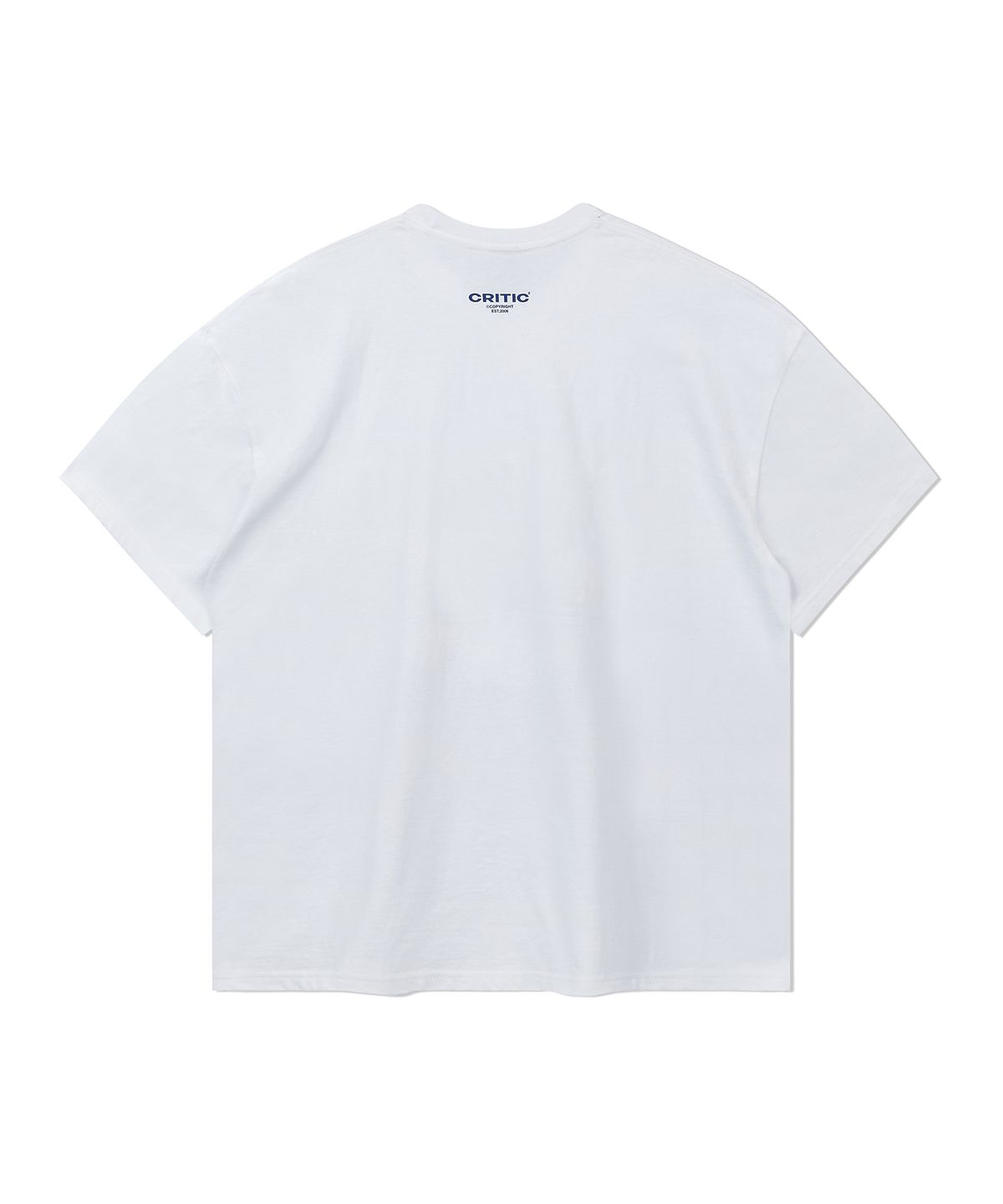 크리틱(CRITIC) Stitch Wave T-Shirts White