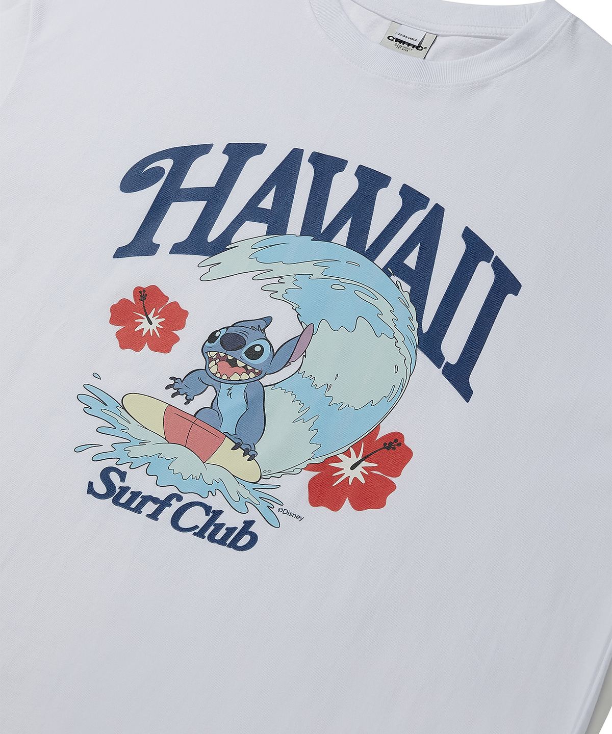 크리틱(CRITIC) Stitch Wave T-Shirts White
