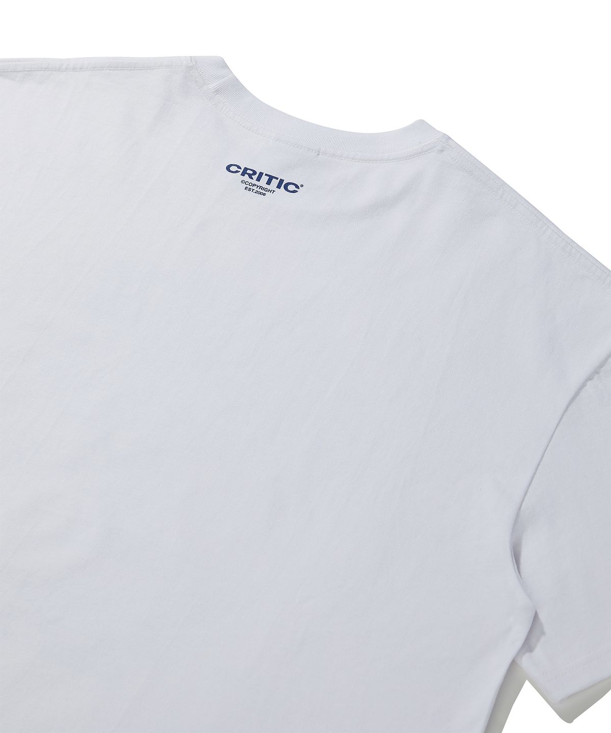 크리틱(CRITIC) Stitch Wave T-Shirts White