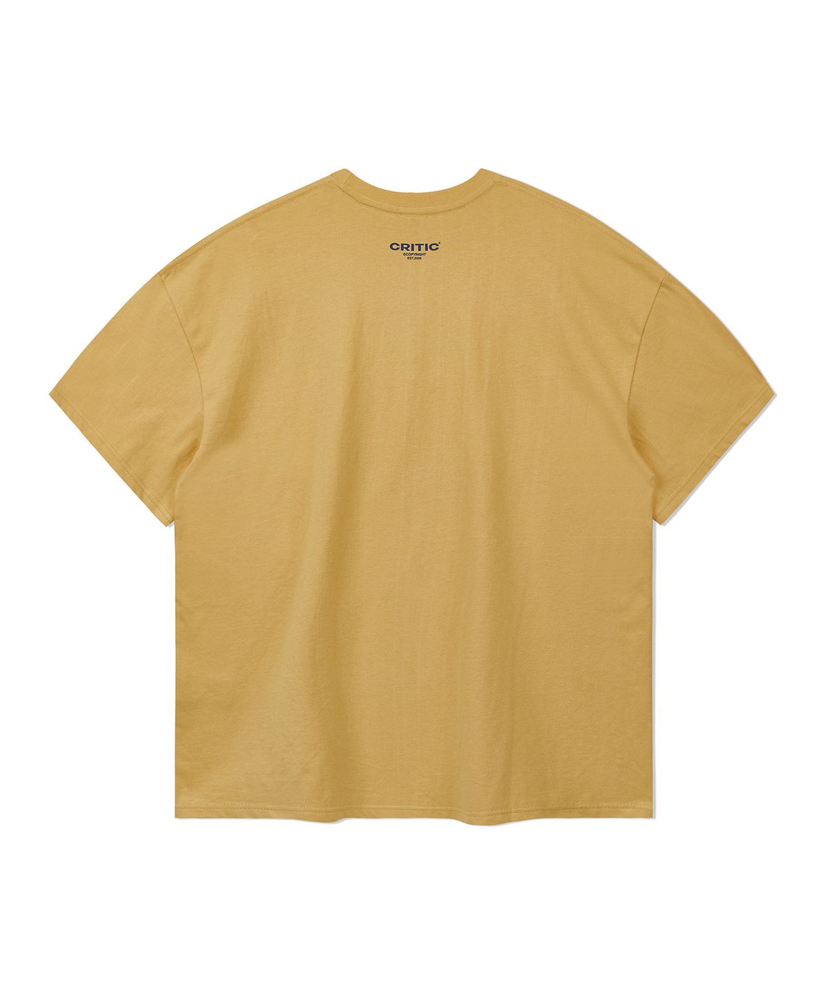 크리틱(CRITIC) Stitch Music T-Shirts Yellow