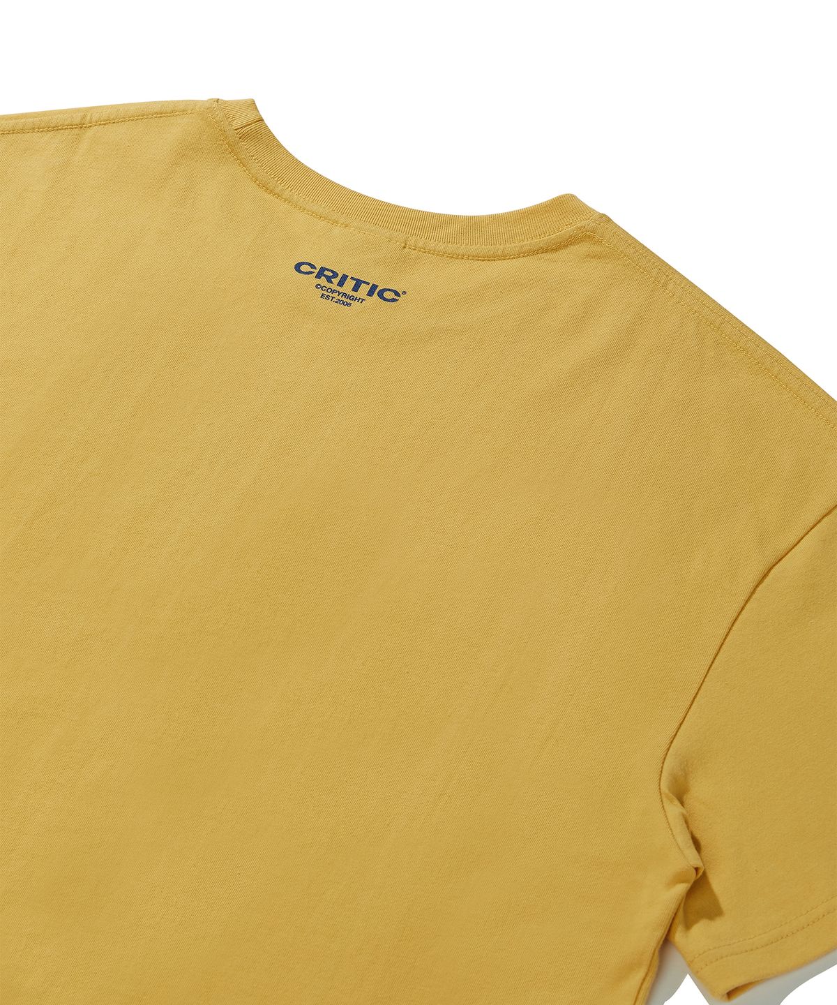 크리틱(CRITIC) Stitch Music T-Shirts Yellow
