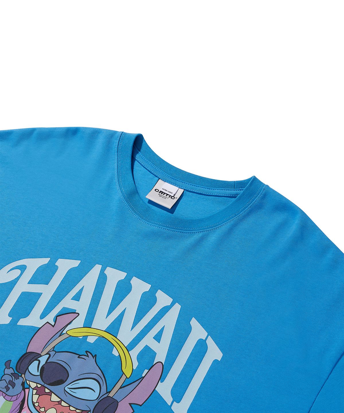 크리틱(CRITIC) Stitch Music T-Shirts Blue