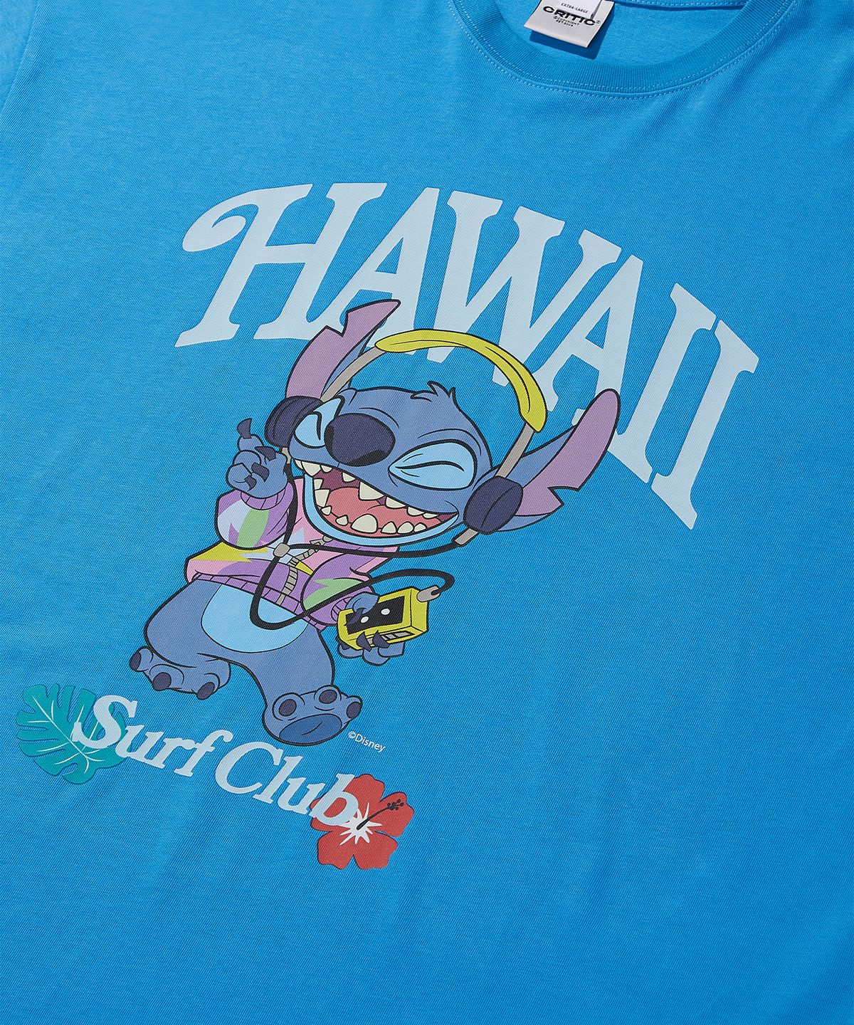 크리틱(CRITIC) Stitch Music T-Shirts Blue
