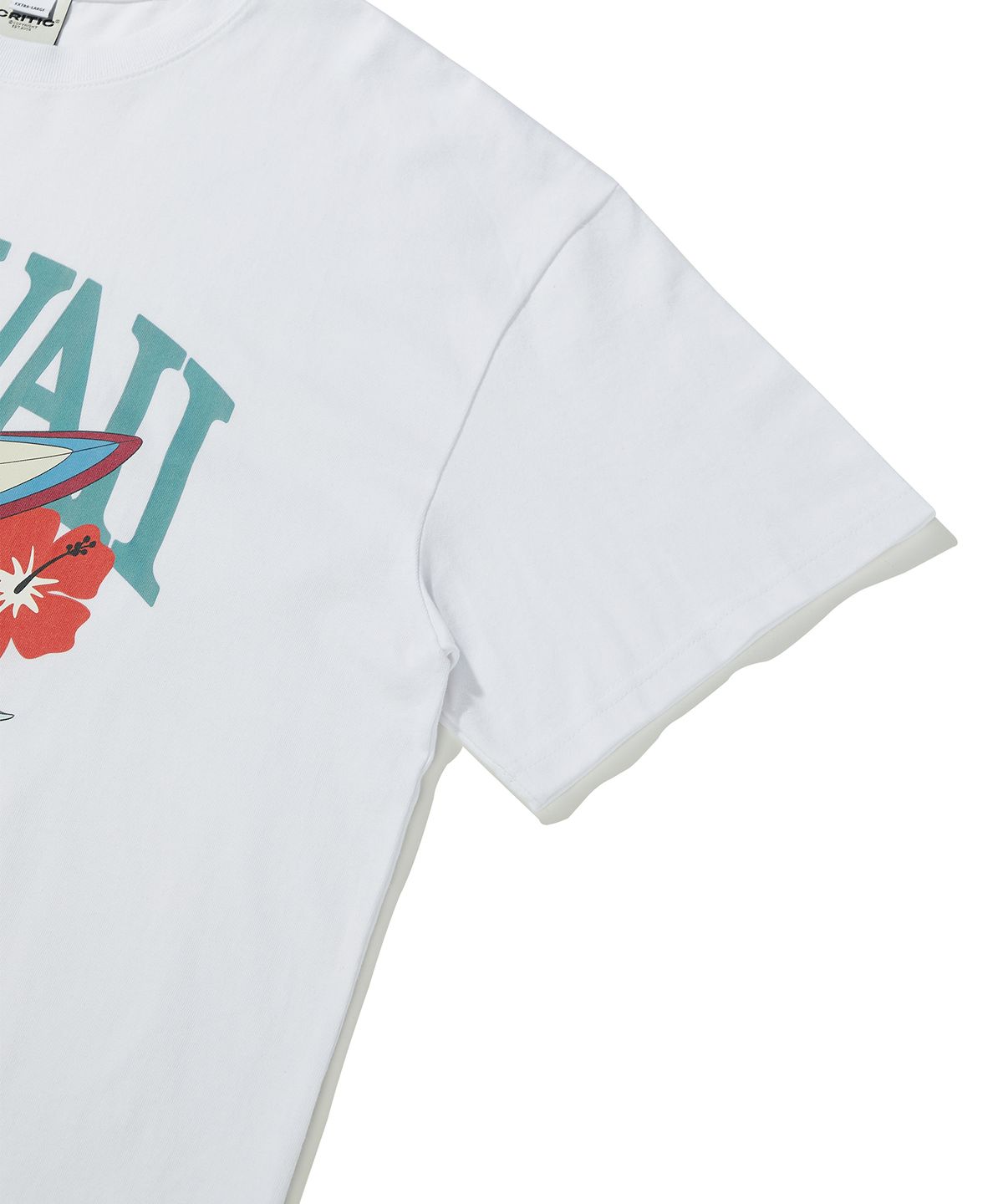 크리틱(CRITIC) Stitch Surf T-Shirts White
