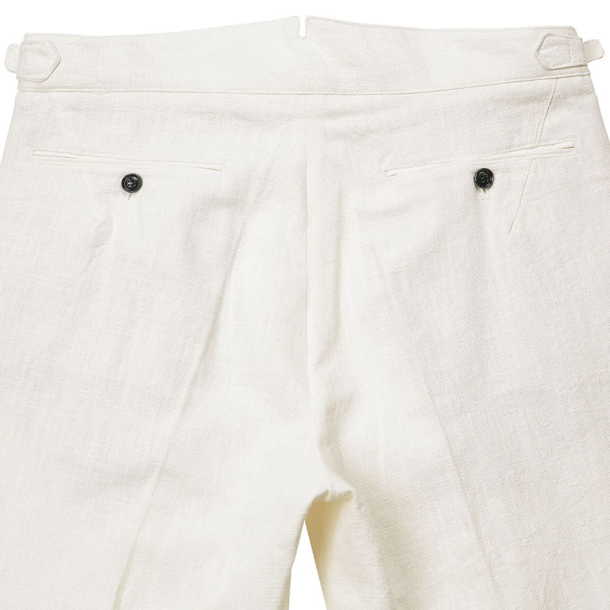 솔티(SORTIE) 8s Linen Side-adjust Trousers (Ivory)