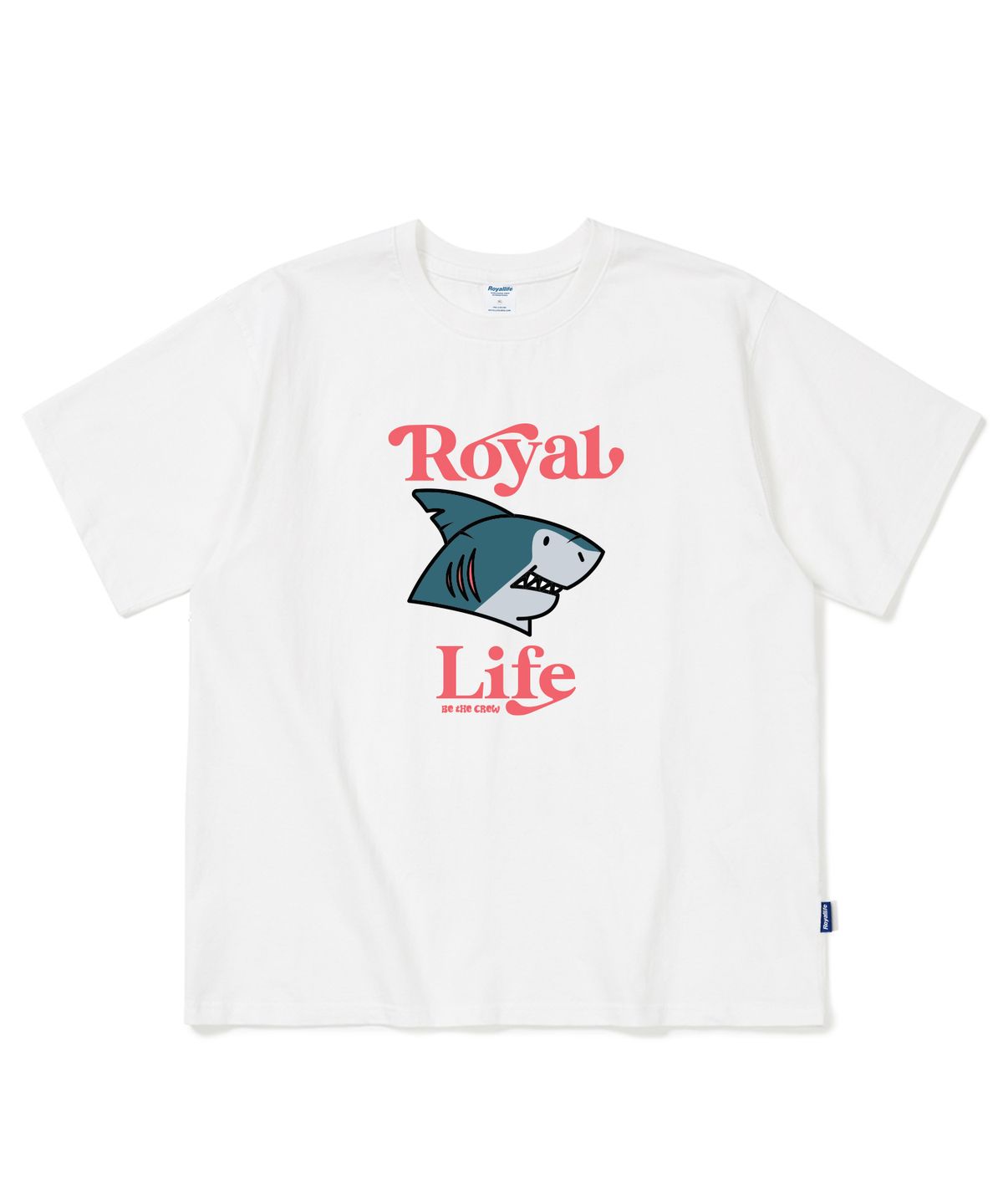 로얄라이프(ROYALLIFE) RL2002 로얄 샤크 반팔 티셔츠 - 화이트