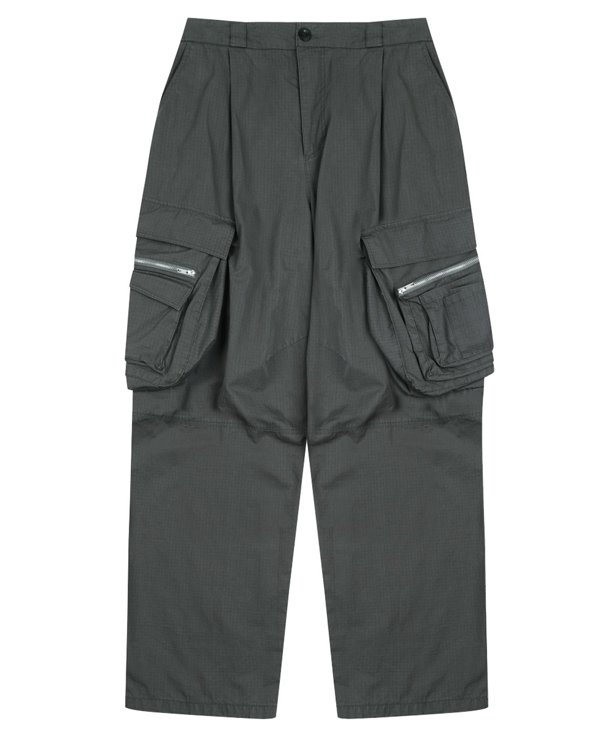그레일즈(GRAILZ) OVAL LARGE FIT CARGO PANTS [GREY]