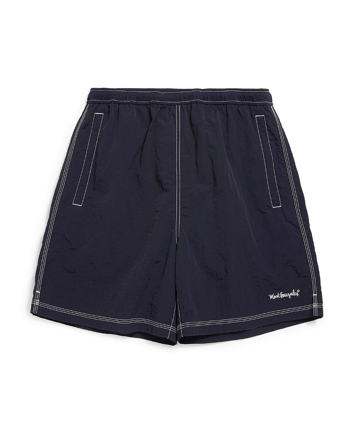 마크곤잘레스(MARK GONZALES) NYLON STITCH DETAIL SHORT - NAVY