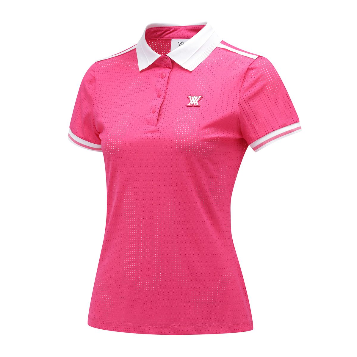 어뉴골프(ANEW GOLF) WOMEN ALL VENTILATION COLLAR SHORT T-SHIRT_HP