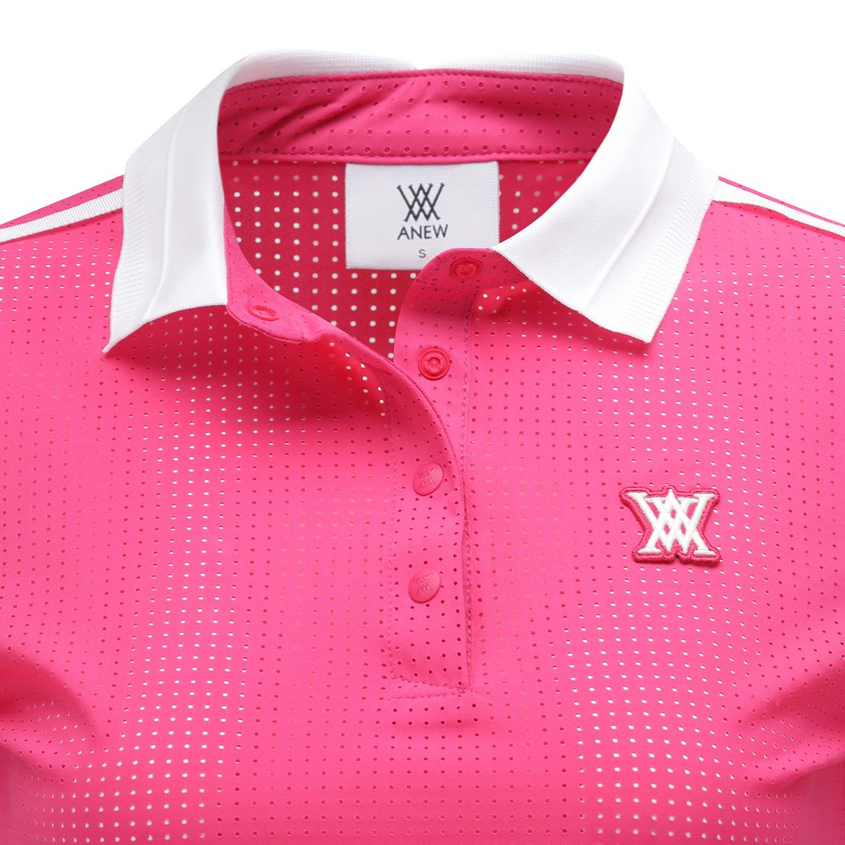 어뉴골프(ANEW GOLF) WOMEN ALL VENTILATION COLLAR SHORT T-SHIRT_HP